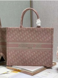 Fake DIOR BOOK TOTE Embroidery C1286-3 pink Tl8411pE71