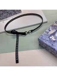 Fake DIOR SHOW BELT Smooth Calfskin with Ruthenium-Finish Metal Eyelets 15 MM B0298BW Tl10969yQ90