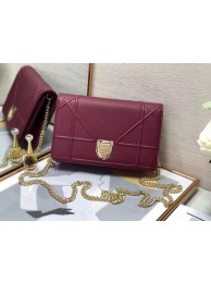 Fake DIORAMA CALFSKIN CLUTCH M49P purplish Tl9073bz90