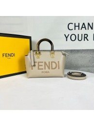 Fake Fendi By The Way Mini Small leather Boston bag 8BS067A dove gray Tl12586RY48