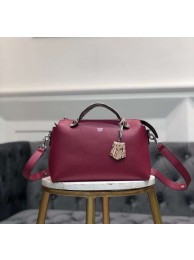 Fake FENDI BY THE WAY REGULAR Small multicoloured leather Boston bag 8BL1245 red&grey Tl13145Iw51