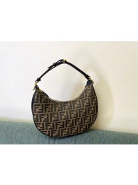 Fake Fendi graphy Small fabric bag 8BR798A brown Tl12602xE84