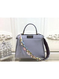 Fake Fendi Peekaboo Small Bag Calfskin Leather FD26796 SkyBlue Tl13225kw88