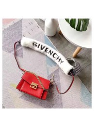 Fake GIVENCHY GV3 leather and suede shoulder bag 9989 red Tl18269yQ90