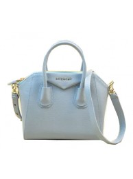 Fake Givenchy mini Antigona Bag Original Leather G9981S Light Blue Tl18314GR32