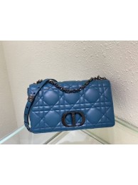 Fake LARGE DIOR CARO BAG Gradient Cannage Lambskin M9243E blue Tl8459GR32