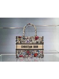 Fake Medium DIOR BOOK TOTE Multicolor Mille Fleurs Embroidery M1296Z Tl8779yQ90