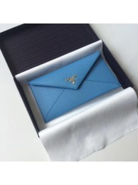 Fake Prada Saffiano leather document holder 1MF175 blue Tl6699Lh27