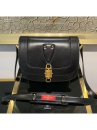 Fake VALENTINO Origianl leather shoulder bag V0070 black Tl19430kw88