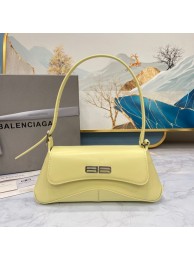 Fashion Balenciaga HOURGLASS SMALL TOP HANDLE BAG 6008 yellow Tl15847wc24