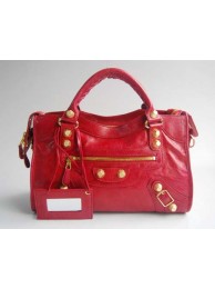 Fashion Balenciaga Lampskin Handbag 084332B Red Tl16330OM51