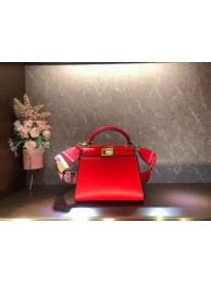 Fashion FENDI PEEKABOO ISEEU SMALL leather bag F1615 red Tl12890Of26