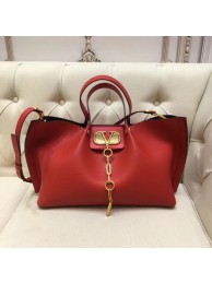 Fashion VALENTINO Origianl leather tote 2080 red Tl19497wc24