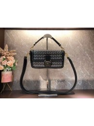 FENDI BAGUETTE Bag F1520 black Tl12901uT54