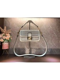 FENDI BAGUETTE Bag F1520 white Tl12903Nw52