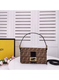 FENDI BAGUETTE fabric bag 8BR011 black Tl13052bT70