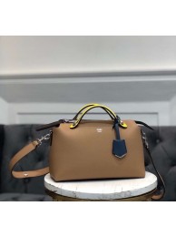 FENDI BY THE WAY REGULAR Small multicoloured leather Boston bag 8BL1245 Apricot&yellow Tl13137Yr55