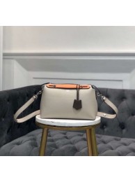 FENDI BY THE WAY REGULAR Small multicoloured leather Boston bag 8BL1245 cream&orange Tl13149Kf26