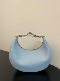 Fendi graphy Small Light blue leather bag 8BR798A Tl12653fc78