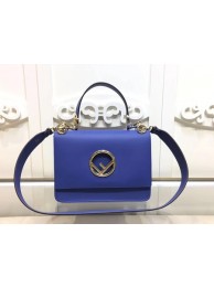 Fendi KAN I Leather Bag FD2670 Blue Tl13235fw56