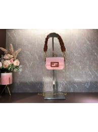 Fendi mini BAGUETTE cotton bag F6550 pink Tl12797Is53