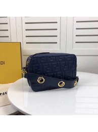 Fendi MINI CAMERA CASE leather bag 8BS019A blue Tl13185Ag46