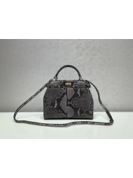 Fendi MINI PEEKABOO Handbag asphalt-grey pytho 8BN244K Tl13160KX86