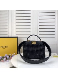 FENDI PEEKABOO ICONIC MINI leather bag 8BN244 black Tl13062TL77