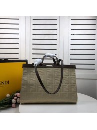 FENDI PEEKABOO X-TOTE canvas bag 8BH374A beige Tl12952su78