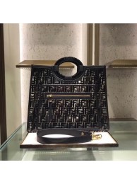 Fendi RUNAWAY PU tote bag 8BH360A black Tl13114DI37