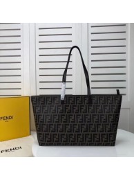 FENDI Shopper canvas bag F8008 brown Tl13059fj51