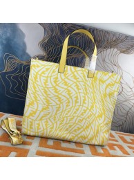 FENDI SHOPPER Yellow glazed canvas bag 8BH357AF Tl12819UW57