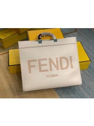 FENDI SUNSHINE large beige leather shopper 8BH387A Tl12988PC54