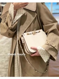 FENDI TOUCH leather bag 8BT349AH white Tl12706FT35