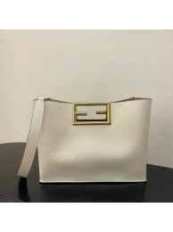 FENDI WAY MEDIUM White leather bag 8BH391AAI Tl12779cf57