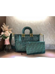 Fendi Weave Bag F6501 blackish green Tl12805FA31