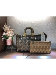 Fendi Weave Bag F6501 brown Tl12806zd34