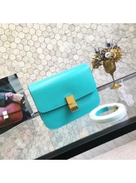 First-class Quality Celine Classic Box Flap Bag Original Calfskin Leather 5698 Skyblue Tl5047VJ28