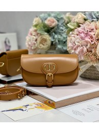 First-class Quality DIOR BOBBY EAST-WEST BAG Box Calfskin M9317S Brown Tl8089fm32