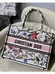 First-class Quality Medium DIOR BOOK TOTE Multicolor Mille Fleurs Embroidery M1296ZW Tl8819fm32