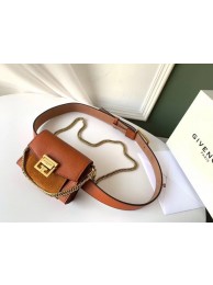 GIVENCHY GV3 leather and suede mini bumbag 1127 brown Tl18272Is53