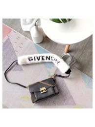 GIVENCHY GV3 leather and suede shoulder bag 9989 black Tl18268UE80