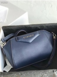 GIVENCHY Original Leather Shoulder Bag 1870 dark blue Tl18205Kn56