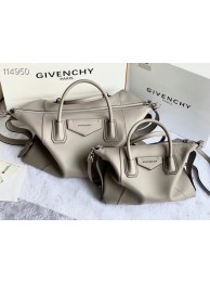 GIVENCHY Original Leather Shoulder Bag 63188 light gray Tl18209LG44