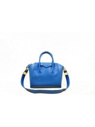 Givenchy Small Antigona Bag Original Leather 1800 Blue Tl18320nB26