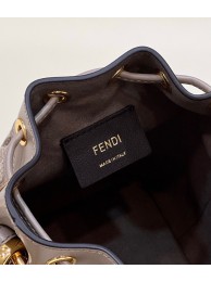 High Imitation Fendi Mon Tresor Dove gray tapestry fabric mini-bag 8BS010A Tl12517bg96