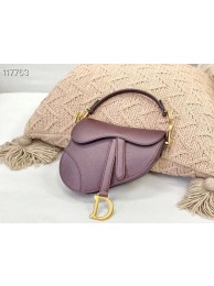 High Quality Dior SMALL SADDLE-TAS VAN KALFSLEER M0445CW Wine Tl8482BH97