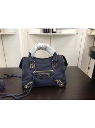 High Quality Imitation Balenciaga Giant City Gold Studs Handbag B084336 Blue Tl16026wn47