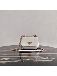 High Quality Prada Saffiano leather shoulder bag 2BD275 white Tl6051pR54