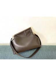 High Quality Replica FENDI FIRST MEDIUM leather bag 8BP127AB Dark brown Tl12759aR54